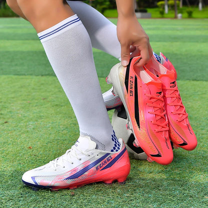 Nouvelles chaussures de football pour hommes, crampons, chaussures de football unisexes TF/FG, chaussures de futsal professionnelles, ultra-légères, de haute qualité, baskets en promotion.