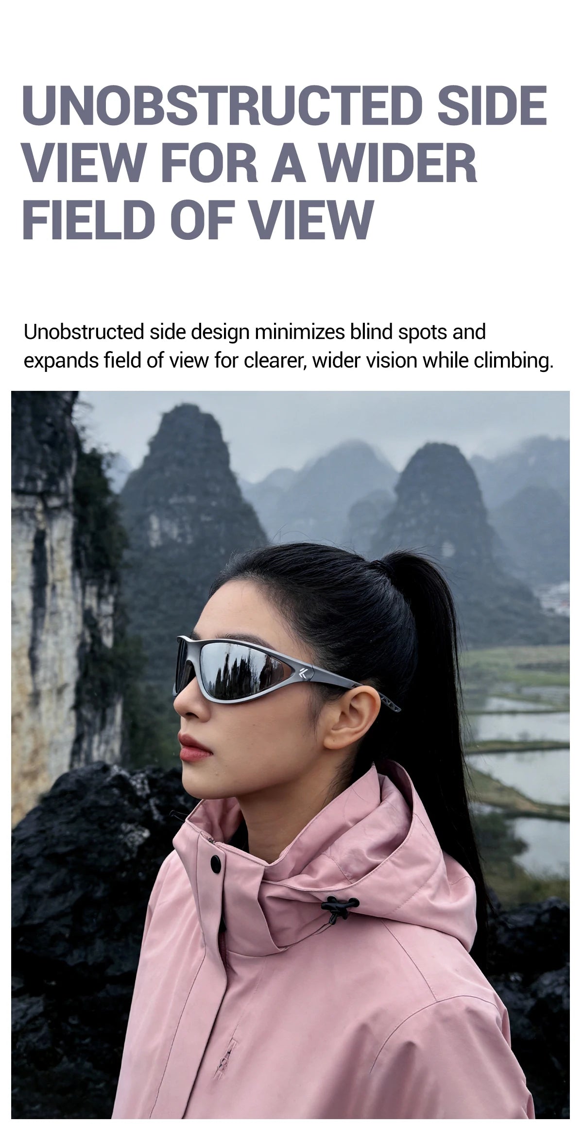 Kapvoe Hiking Sunglasses Camping Fashion Sunglasses for Men Photochromic Cycling Glasses MTB Bike Goggles Fishing Eyewear Sports