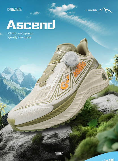 ONEMIX Autumn Winter Travel Casual Sports Shoes Men Outdoor Walking Shoes Light Wear Non-Slip Daddy Shoes Trekking Sneakers Man