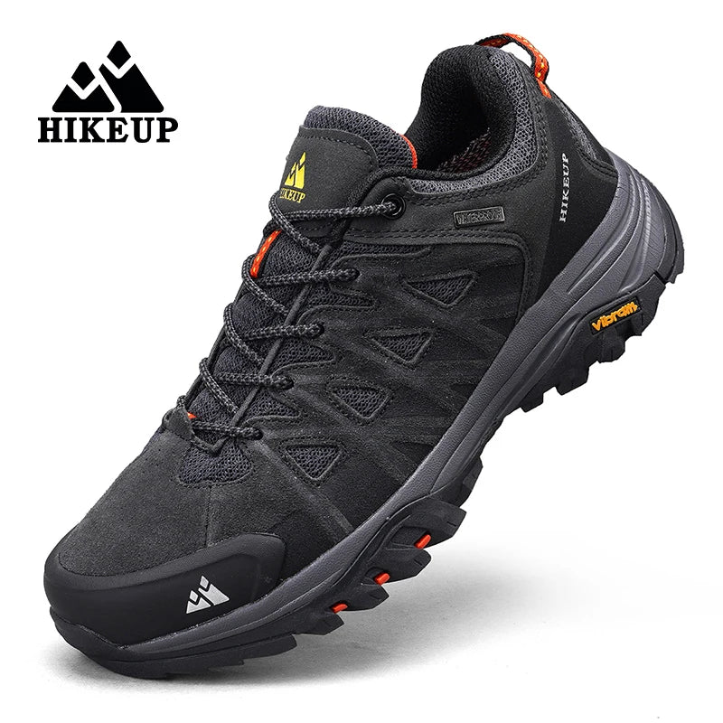 HIKEUP Zapatillas de exterior de moda para hombre, calzado deportivo casual de senderismo, botas de trekking de montaña y camping, antideslizantes y resistentes al desgaste