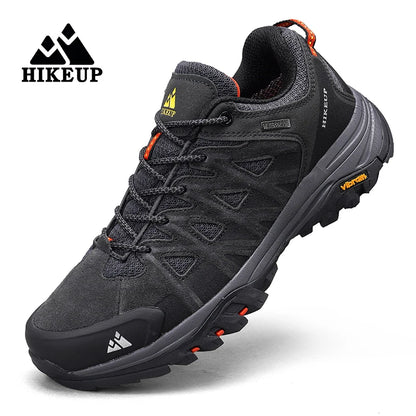 HIKEUP Zapatillas de exterior de moda para hombre, calzado deportivo casual de senderismo, botas de trekking de montaña y camping, antideslizantes y resistentes al desgaste