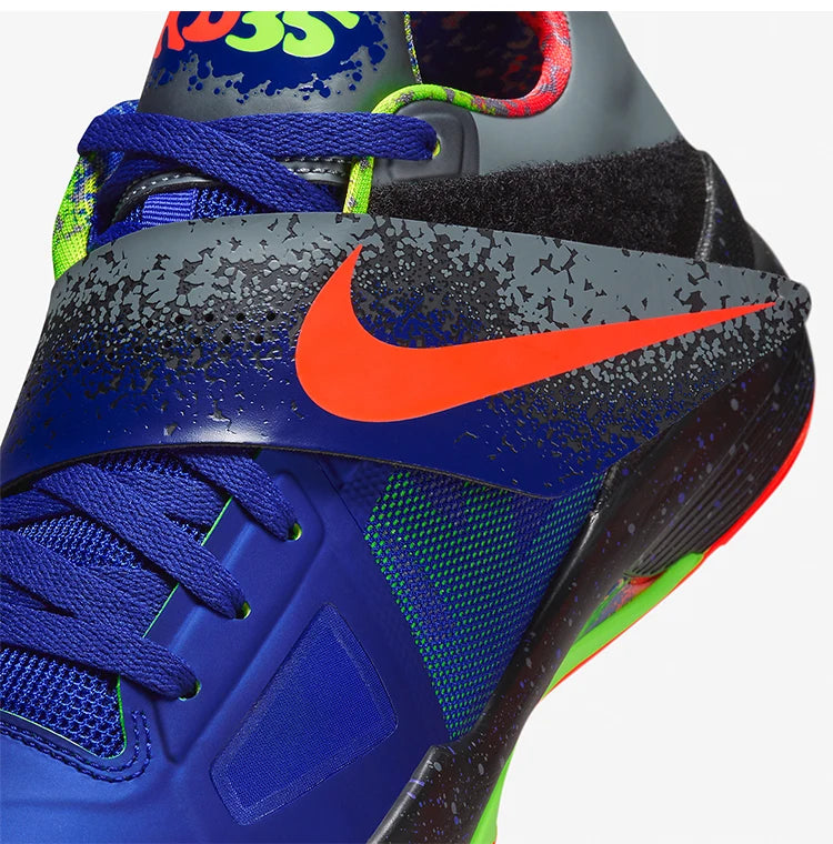 Nike KD 4 NERF originali da uomo, scarpe da basket basse ammortizzate e pratiche FQ8180-400