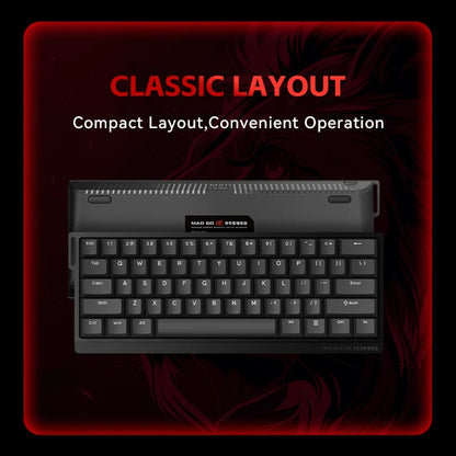 FGG MADLIONS MAD 60/68 Pro Teclado mecánico con interruptor magnético, cableado, 68%, teclados gaming con Rapid Trigger RGB, teclados personalizados