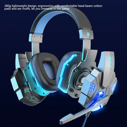 Creative Wired Gaming Headset with Microphone – LED Light Bass Stereo Gaming Headphones for PC, PS4, PS5, Xbox – High Quality Gaming Headset