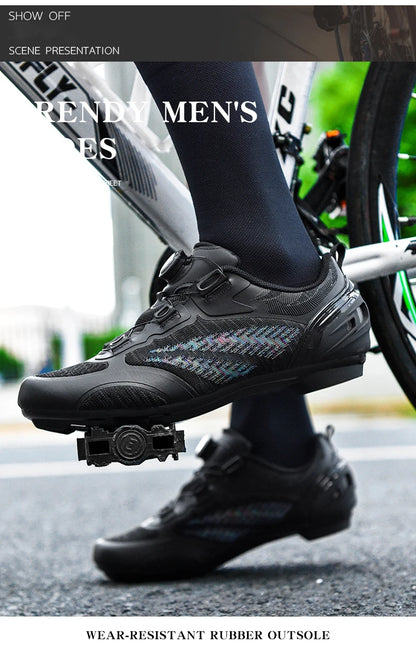 Mtb Cycling Shoes Men Women T03 Purple Breathable Speed Self-Locking Road Cycling Sports Shoes Outdoor Racing Training Sneakers