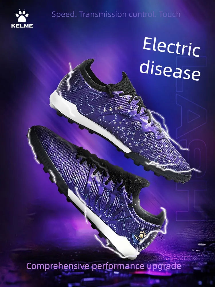 KELME nogometne kopačke za odrasle muške Disease Electric 3.0 s kratkim MG čepovima, profesionalne tenisice za utakmice i trening, prozračne