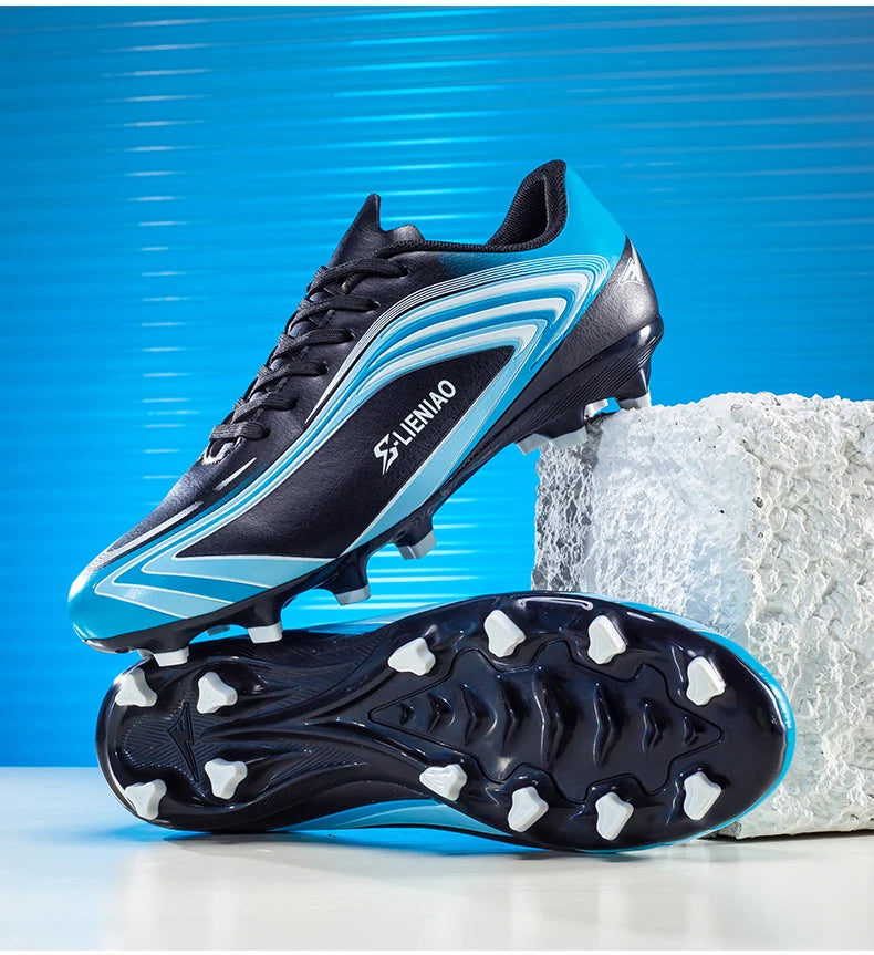Nouvelles chaussures de football pour hommes, crampons de terrain antidérapants, chaussures de football pour l'entraînement, baskets de haute qualité, futsal, intérieur, vente chaude, extérieur