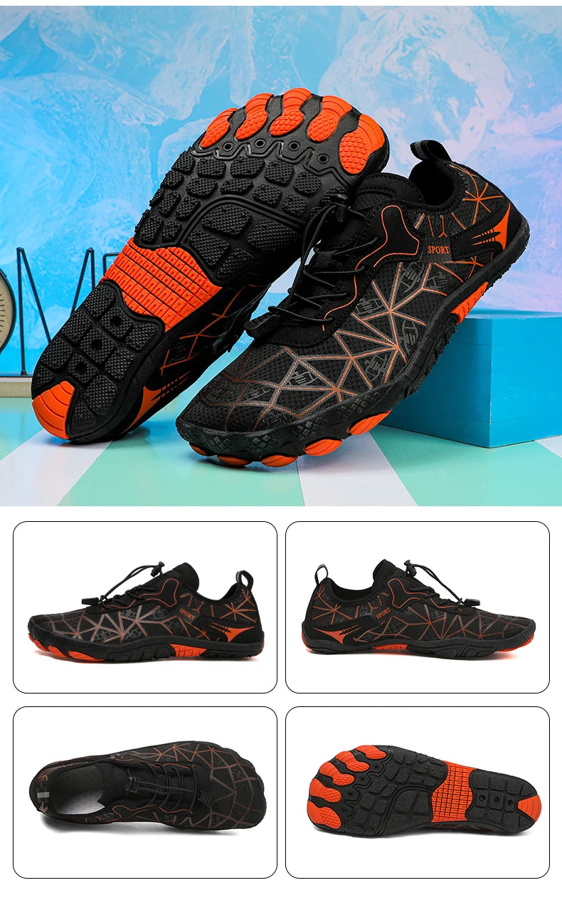 Barefoot Shoes,Quick-Drying Non-slip Outdoor Men's lightweight Wading Shoes,Suitable For Beaches,Hiking,Fitness,Sports Shoes36-4