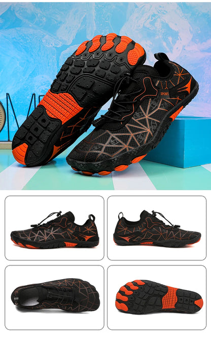 Barefoot Shoes,Quick-Drying Non-slip Outdoor Men's lightweight Wading Shoes,Suitable For Beaches,Hiking,Fitness,Sports Shoes36-4