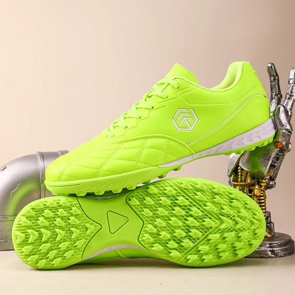 Men Long Spike Football Soccer Boots Outdoor Male Gym Training Sneakers Big Size Black White for Teenager Sports
