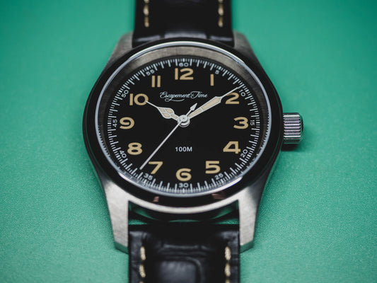 【Escapement Time】VH31 Quartz Movement Watch 38mm Sapphire Waterproof 100M Super luminous