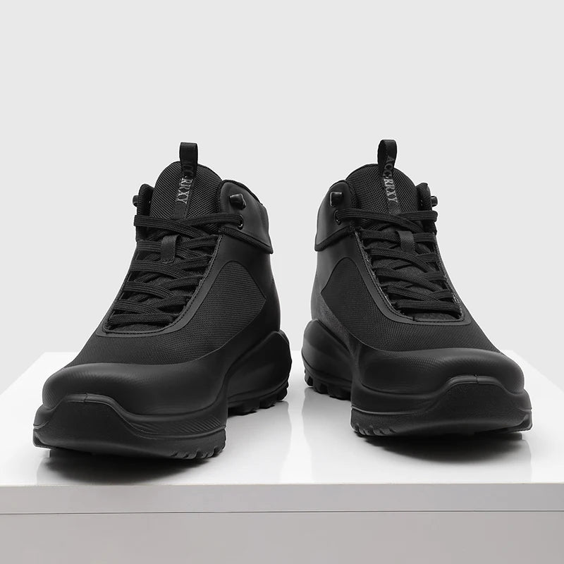 Chaussures de randonnée pour hommes, modèle montant, pour activités de plein air, antidérapantes, résistantes à l’usure, avec semelle épaisse, protection anti-choc pour les orteils, tissu en maille respirant, bottes