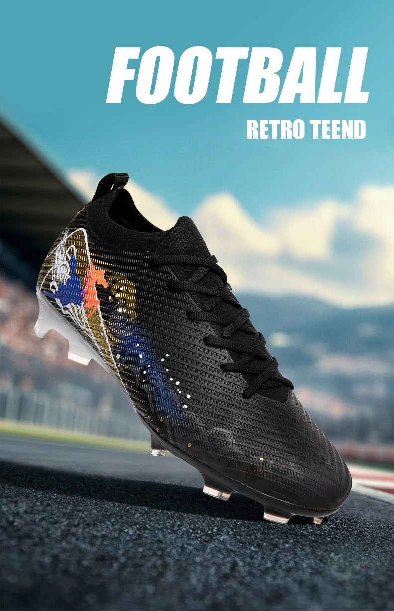 Novas Chuteiras de Futebol para Homem, Chuteiras de Futebol FG Antiderrapantes para Treino, Chuteiras de Futebol com Pitões Longos para Jogo, Ultraleves, Exterior, Dropshipping