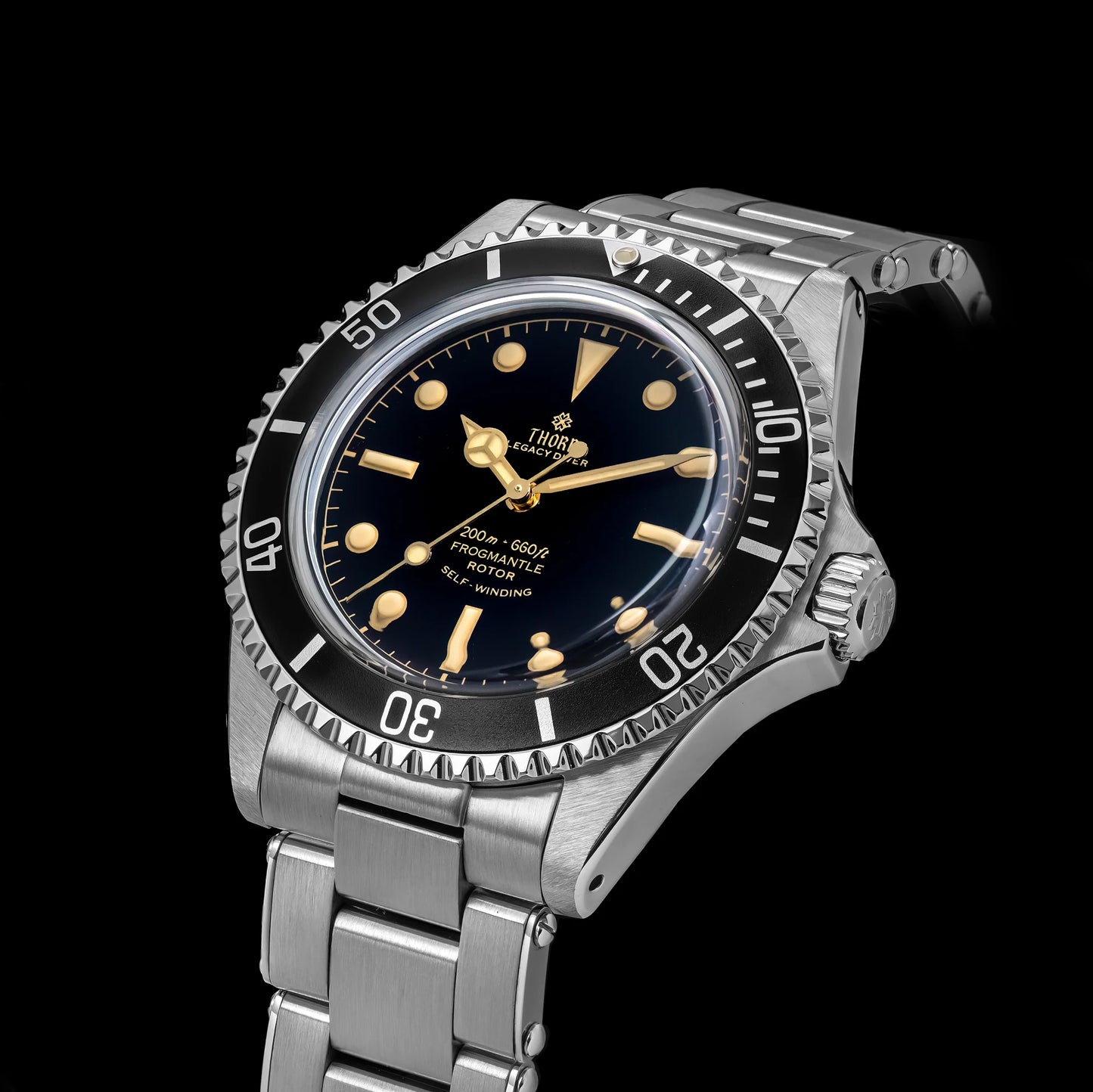 THORN T023 V2 40mm Men Watch 316 Stainless Steel PT5000 Automatic Movement Mechanical Watch Sapphire 200m Waterproof Writwatch