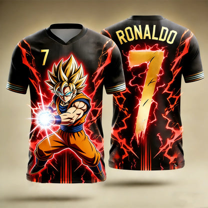 Dragon Ball Z herr-T-shirt Vegeta Streetwear Trend Y2K Harajuku sommar Vegeta T-shirt Anime Saiyan kortärmad Goku-tröja