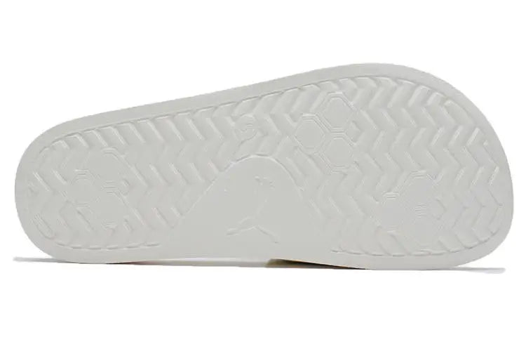 Baskets Puma Leadcat 2.0 Logo Slide blanches, couleur Whisper White, Prism Pink, noir, 387234-01