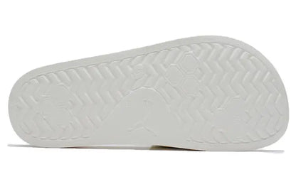 Baskets Puma Leadcat 2.0 Logo Slide blanches, couleur Whisper White, Prism Pink, noir, 387234-01