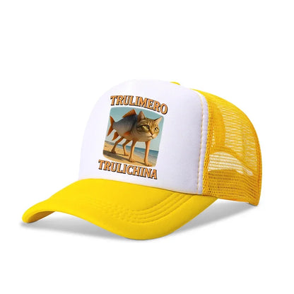 Italian Brainrot Baseball Caps Funny Anime Printed Tung Tungtung Sahur Sunny Hats Summer Adjustable Famliy Headdress Cap Gifts