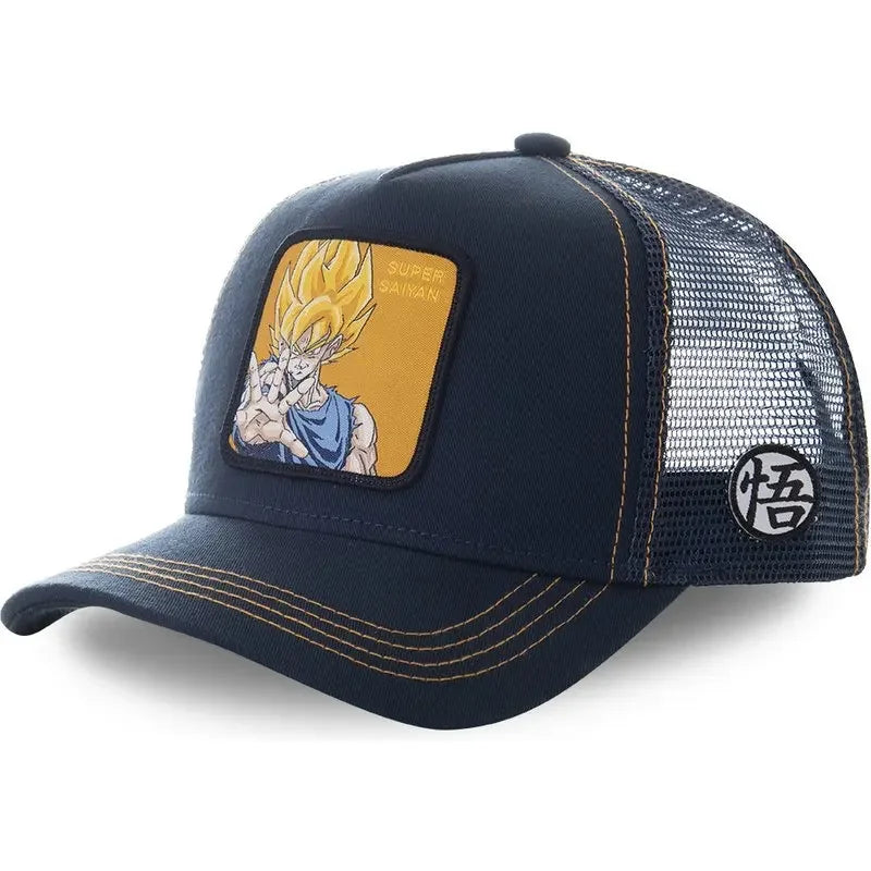 ALL Styles Dragon Ball Baseball Cap Snapback Peaked Cap Men's Embroidery Hip-Hop Cap Style Sun Visor Adjustable Trucker Mesh Cap