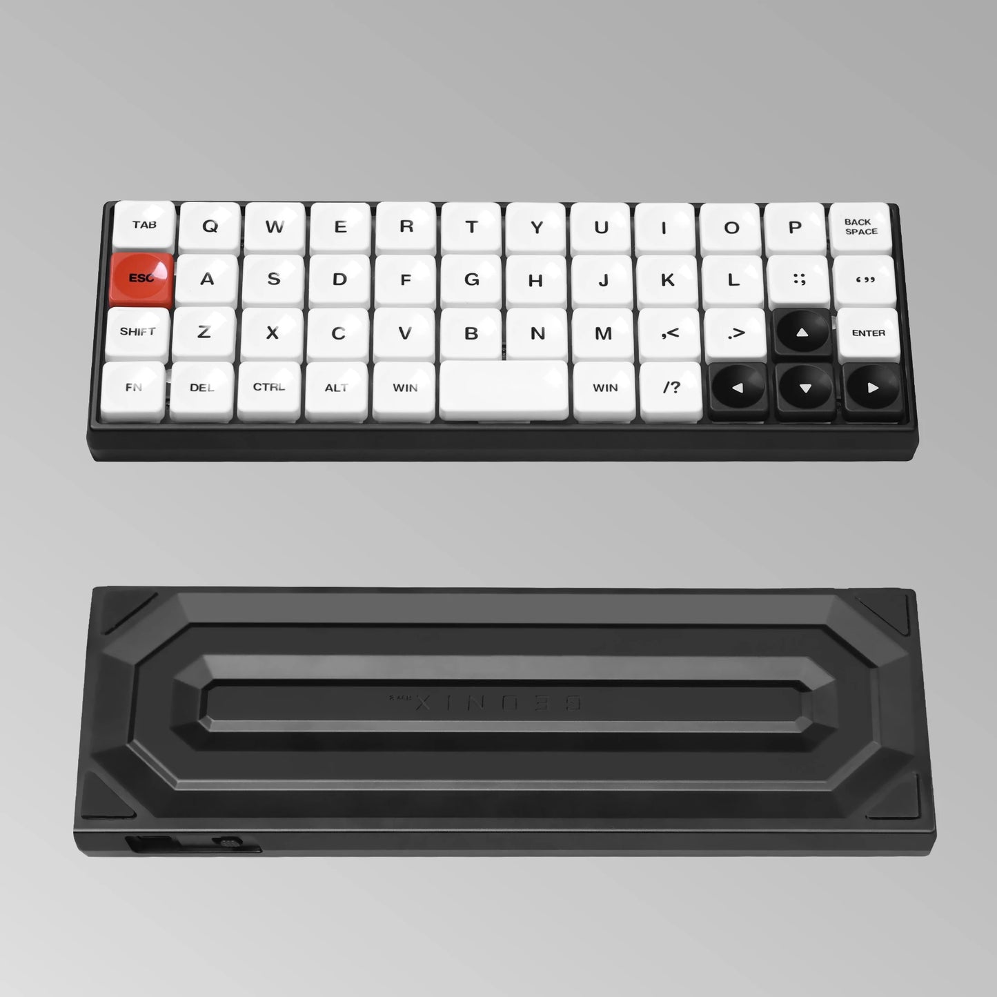 Chosfox GEONIX48 Rev.2 Low Profile Keyboard Single/Three Mode Portable Mechanical Keyboard Kit For LOW MX Switch Support QMK/VIA