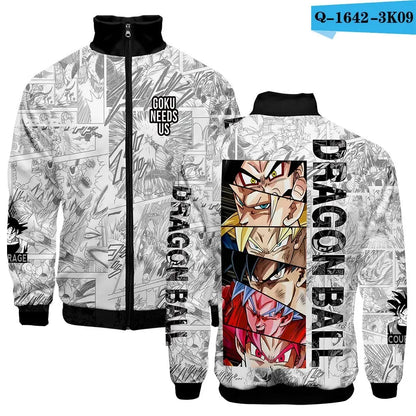 Dragon Ball Goku Hoodies Kids Boys Sweatshirts Anime Clothes Costume Hoody Gohan Beerus Pullovers Men Women Tracksuits Tops