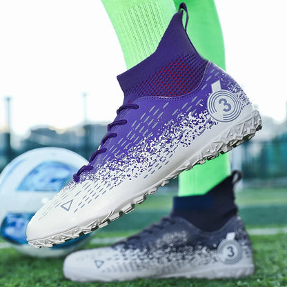 Teenage Adult Football Shoes New Fashion Large Size Sneaker Outdoor Professional Competition Training Football Footwear 31-48