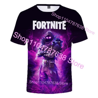 Letné tričko Raven Ultima Knight F-Fortnite s 3D potlačou Banana Peely Pánske tričko Battle Royale Hry Tričká Narodeninové darčeky