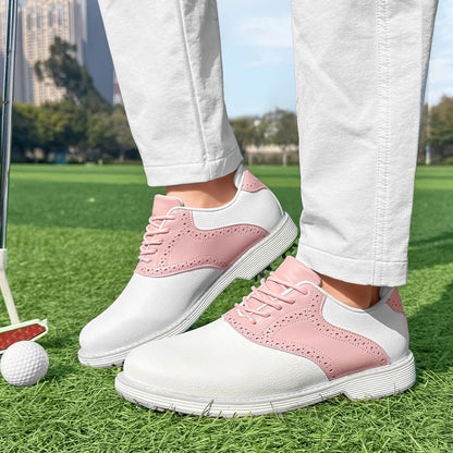 Ladies' Professional Golf Shoes, Fashionable Casual Walking Shoes, Outdoor Fitness Non Slip Comfortable Golf Sports Shoes
