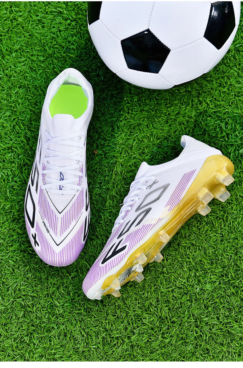 New Men Football Boots Match Cleats High-quality Futsal Indoor Sneakers Non-Slip Grass Soccer Shoes Hot-selling High-top Outdoor
