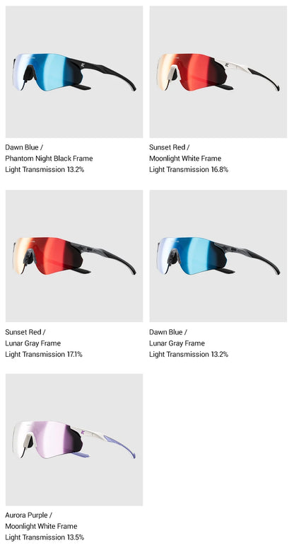 Kapvoe Neue Outdoor-Lauf- und Fahrradbrille, photochrome Sonnenbrille für Damen und Herren, Sportbrille für Marathon und Radfahren, UV400-Schutzbrille