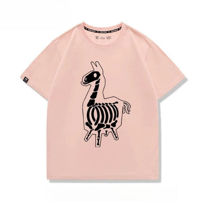 New Fortnite short-sleeved creative high-value cartoon cartoon cool printed men's and women's breathable sweat-absorbent T-shirt