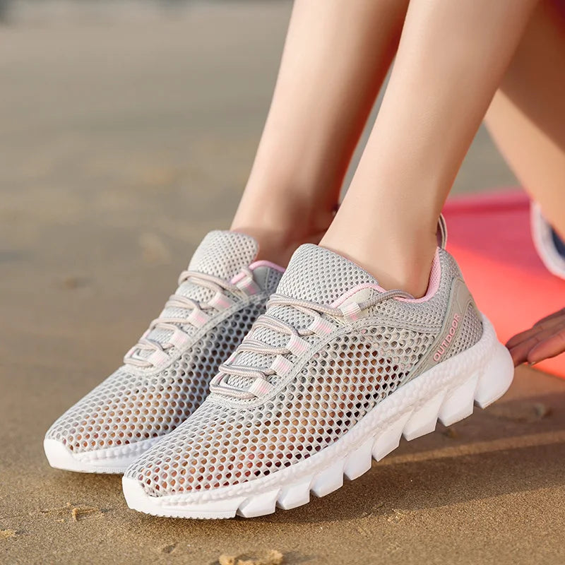 Men Women Quick-Dry Wading Shoes Water Shoes Breathable AquaIn Upstream Antiskid Outdoor Sports Wearproof Beach Sneakers 39-46