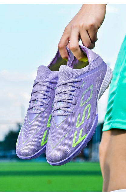 New Men Football Boots Match Grass Cleats High-quality Soccer Shoes Futsal Sneakers Non-Slip Indoor Hot-selling High-top Outdoor