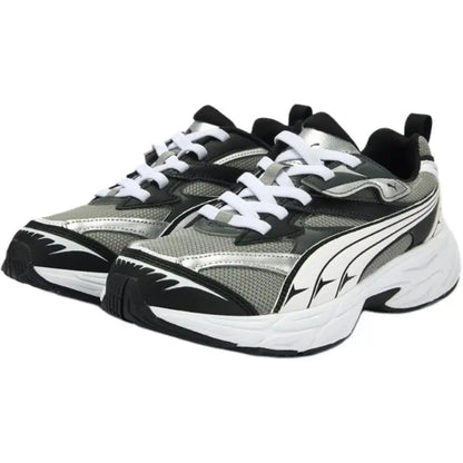 Chaussures de sport décontractées pour enfants Puma Morphic Fabric Ac+ Jr, confortables, tendance, basses, couleur gris fumé, blanc, noir, 406208-02