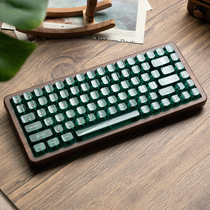 Womier WD75 QMK/VIA Tastiera gaming in legno, wireless tri-mode, meccanica personalizzabile RGB hot swappable, 8000mAh