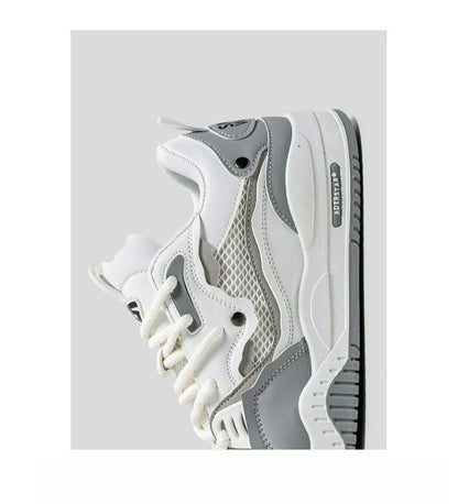 New Mesh Men's Casual Sneakers Comfortable Male Running Shoes for Men Lace-up Platform Skateboard Shoes Student Sports Sneakers