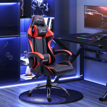 Vinsetto Gaming Chair with Adjustable Height 63X67X122-130 cm Red