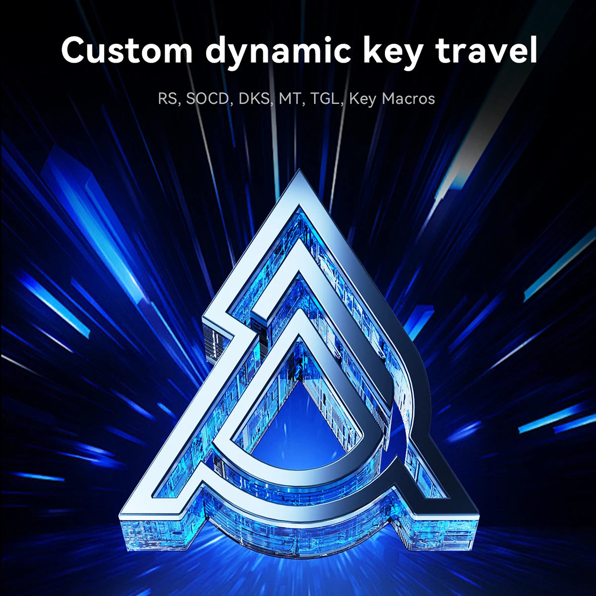 AJAZZ AK680 V2 E-sports Magnetic Switch Keyboard 8K Polling Rate 128K Ultra-high Scan Rate Aluminum Alloy Positioning Plate