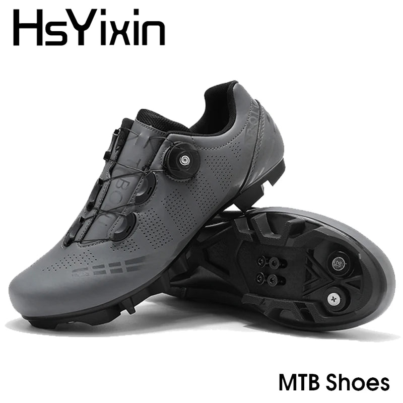 MTB cycling shoes breathable men and women off-road mountain bike cycling shoes self-locking speed mountain bike pedal shoes