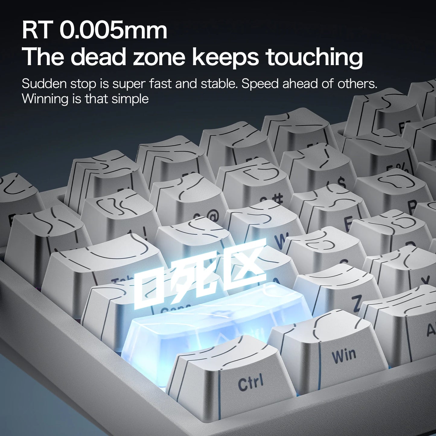 ATTACK SHARK R82 HE 8000Hz Magnetic Switch Keyboard 75% 0.005mm Rapid Trigger Low Latency RGB Hall Effect Wired Gaming Keyboard