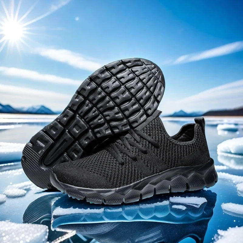 Herresneakers i mesh, lette damesko, afslappede flade sko, herreløbesko, sportssko, bløde tennissko, åndbare herresneakers