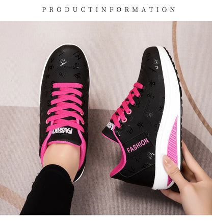 Women’s Sneakers Fashion Women’s Vulcanized Shoes High-Quality Flats Shoes for Women Walking Platform Plus Size Zapatillas Mujer