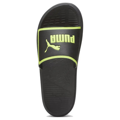 Sandales PUMA Softride, sandales confortables à enfiler, chaussures, noir et vert, 382111-20.