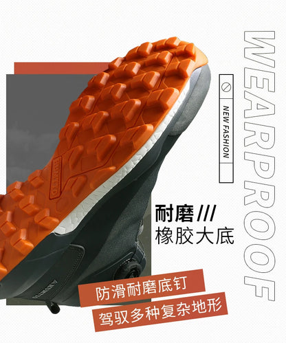 HUMTTO hiking shoes men's winter high-top warm non-slip hunting shoes women outdoor sports cushioning snow boots Tactical boots