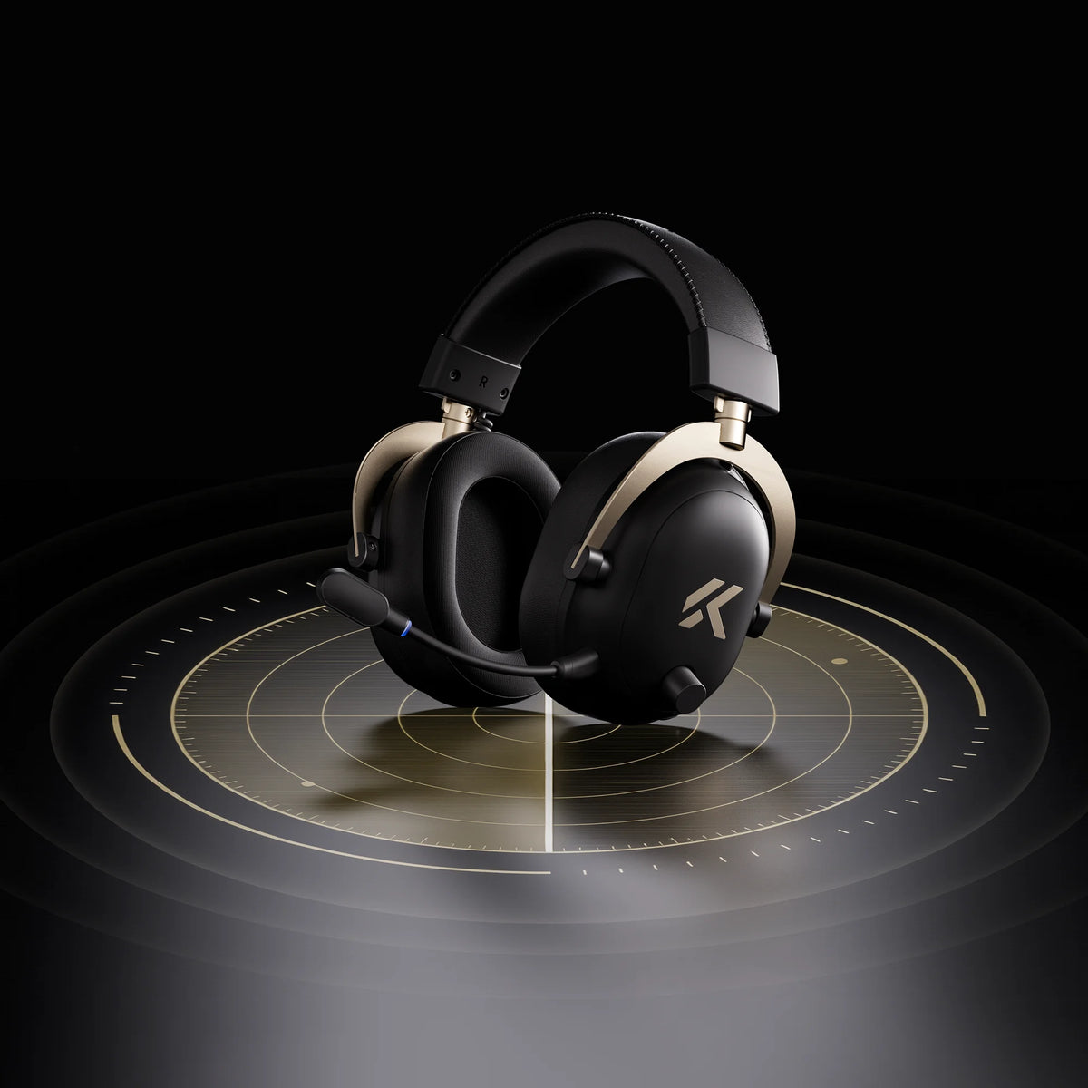 Casque de jeu sans fil magnétique MCHOSE V9 Turbo+ avec son surround 7.1 90 °   Écouteurs pivotants à faible latence avec chargement magnétique RGB