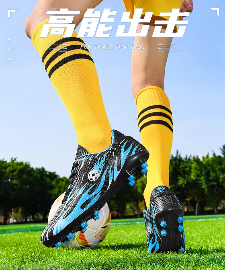 Professional Children's Football Shoes Outdoor Soccer Shoes Kids Futsal Sneakers Lightweight Non-slip Child Soccer Cleats Boys