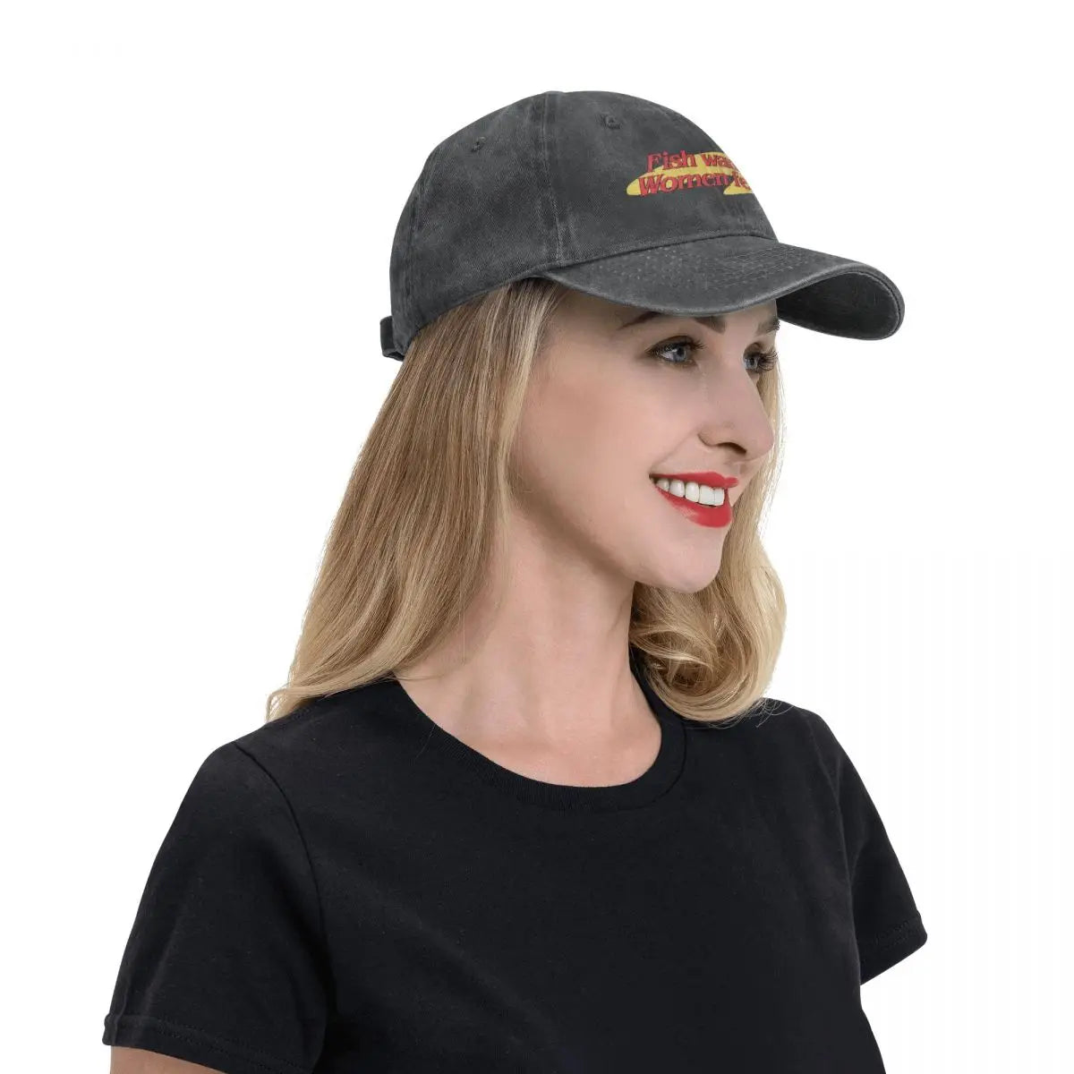 «Fish Want Me», «Women Fear Me»: gorras clásicas de béisbol con visera, «Fish Go Fishing», «Fisherman», gorras parasol para hombre y mujer
