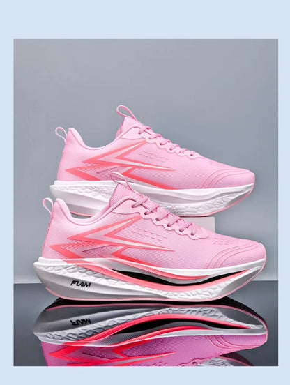 Sports Running Shoes Speciality Marathon Men Breathable Lightweight Carbon Board Women's Comfortable Athletic Nonskid Sneakers