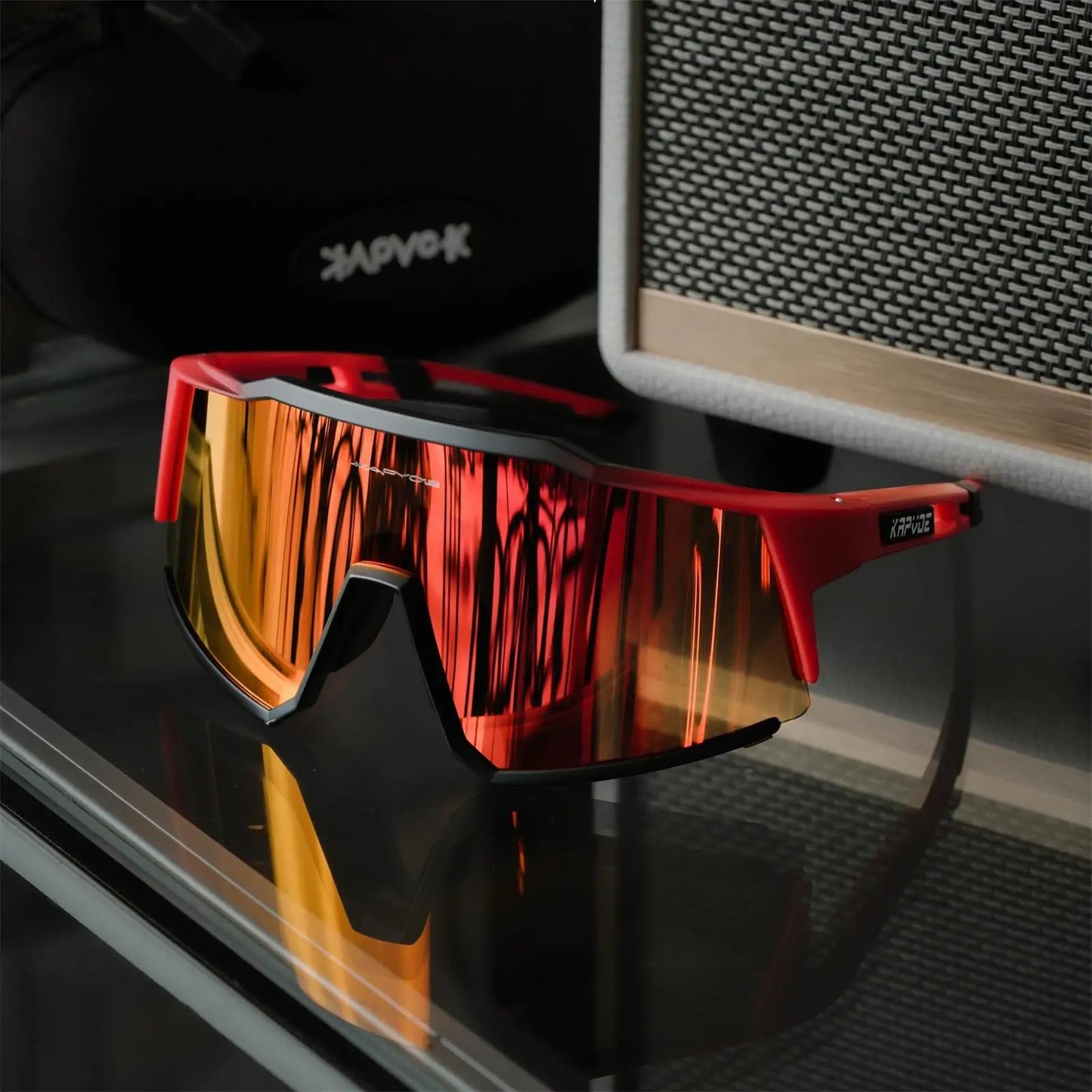 Kapvoe Cycling Glasses Bike Cycling Goggles Outdoor UV400 Cycling Sunglasses Sports Built-in Myopia Frame MTB Bicycle Glasses