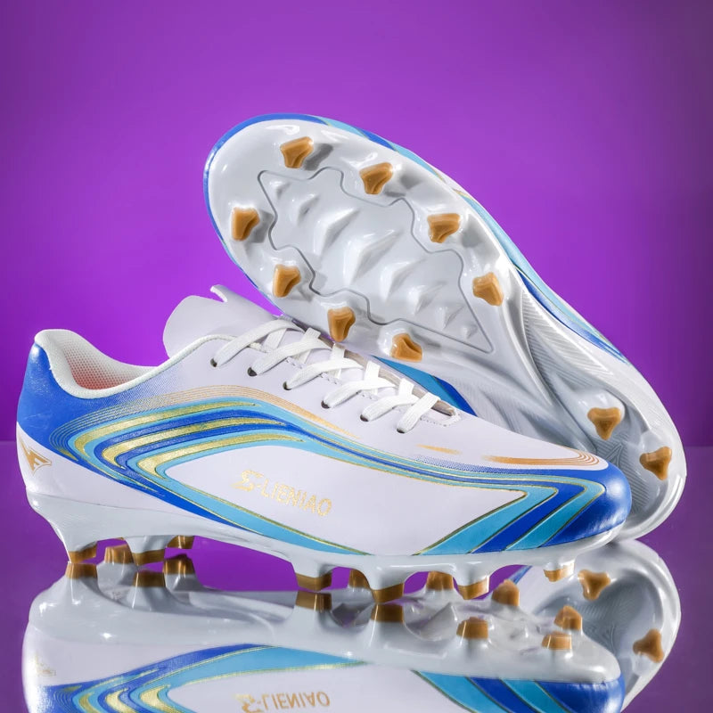 Nouvelles chaussures de football pour hommes, crampons de terrain antidérapants, chaussures de football pour l'entraînement, baskets de haute qualité, futsal, intérieur, vente chaude, extérieur